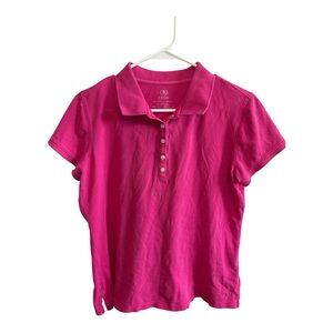 Izod Women's Button Down Pink Shirt